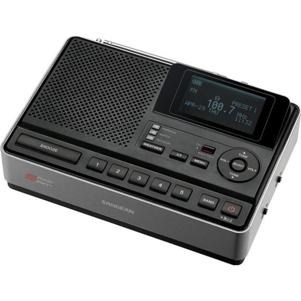 CL-100 NOAA, S.A.M.E and Public Alert Certified Weather Alert Table-Top Radio
